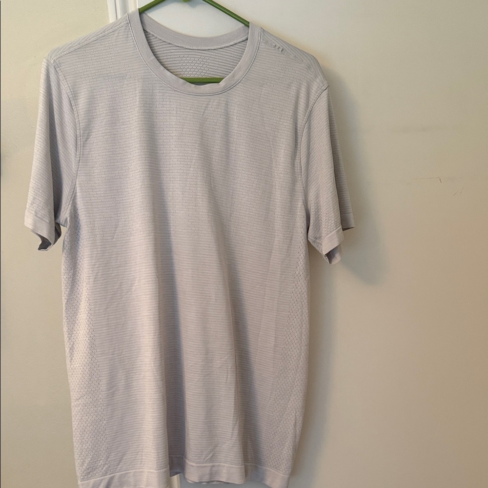 Men's Light Gray Performance Crew Neck Shirt